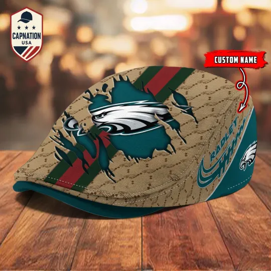 Discover Philadelphia-Eagles Jeff Cap football Newsboy Cap Golf Cap Driving Gift for Men