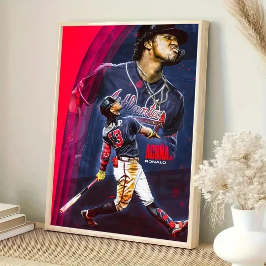 Discover Ronald Acuna Jr. Baseball Poster - Premium Matte Vertical No Frame