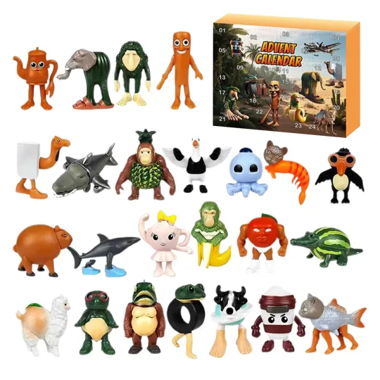 Discover Italian Brainrot Halloween Advent Calendar 2025,24 Day Italian Brainrot Toys