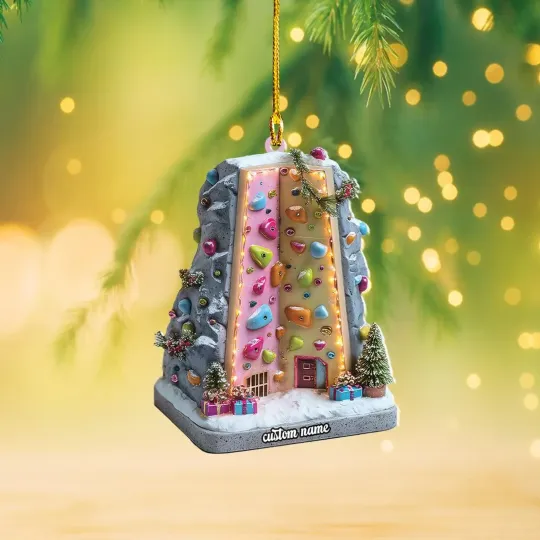 Discover Christmas Rock Climbing Ornament, Christmas Tree Decor