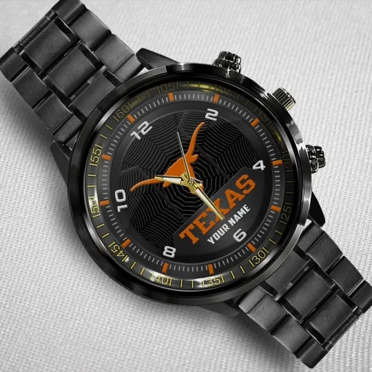 Discover Texas Long horns Stainless Steel Watch