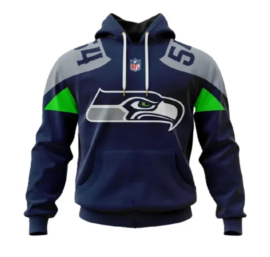 Discover Seattle Football Team Seahawkss 3D Hoodie, Unisex Adults