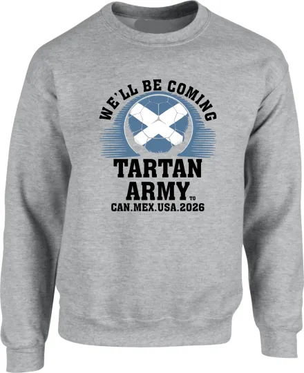Discover Scotland Football Tartan Army World Cup 2026 Unisex Sweatshirt