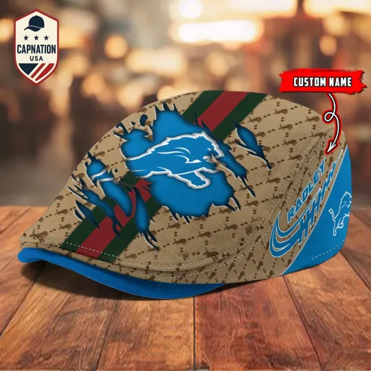 Discover Detroit-Lions Jeff Cap football Newsboy Cap Golf Cap Driving Gift for Men