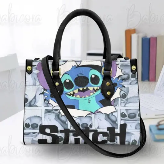 Stitch Disney Leather Handbag, Lilo And Stitch Handbag