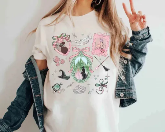 Discover Coquette Bow Wicked Movie T-Shirt for Men, Women, Gift for Friends