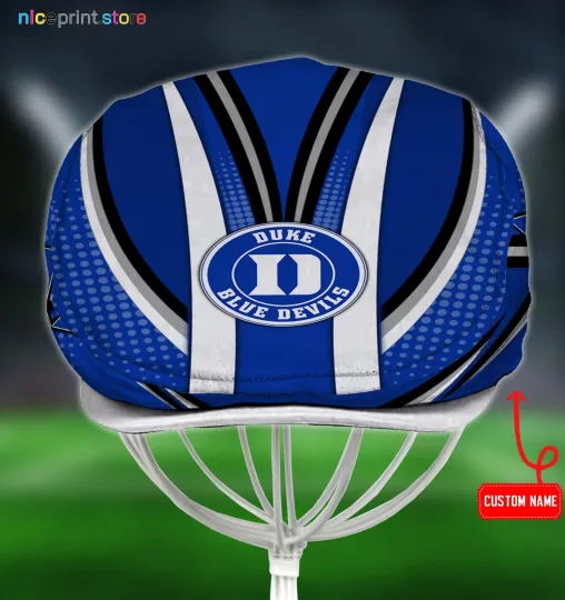 Discover Duke Blue Team Devils Jeff Cap NCAA Jeff Cap Newsboy Cap Driving Cap