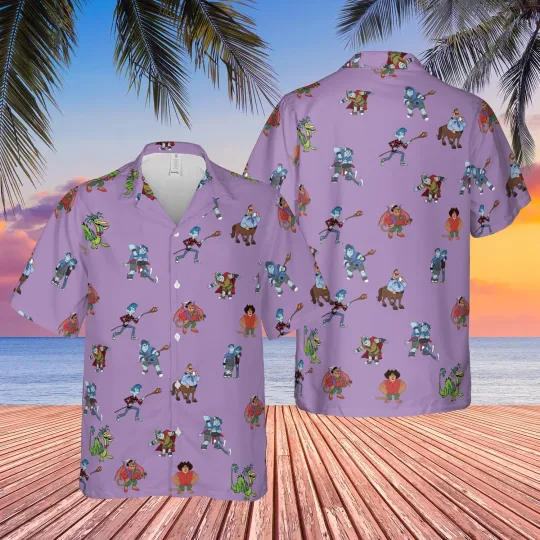Discover Disney Onward Hawaiian Button Down Shirt