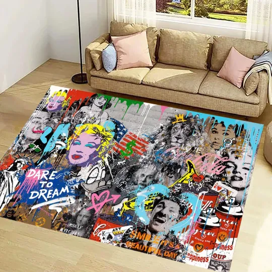 Discover Marilyn Monroe Pop Art Rug - Movie Stars Home & Living Rug