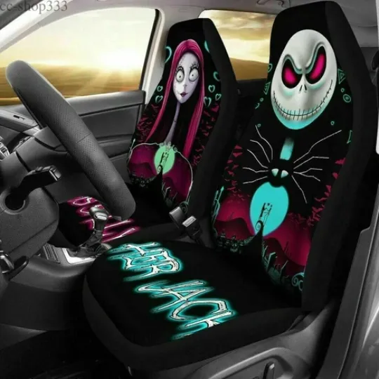 Discover The Nightmare Before Christmas Car Seat Covers Pickup Front Rear Seat Protectors