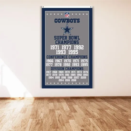 Discover Dallas Cowboys Super Bowl Conference Champions Vertical Poster