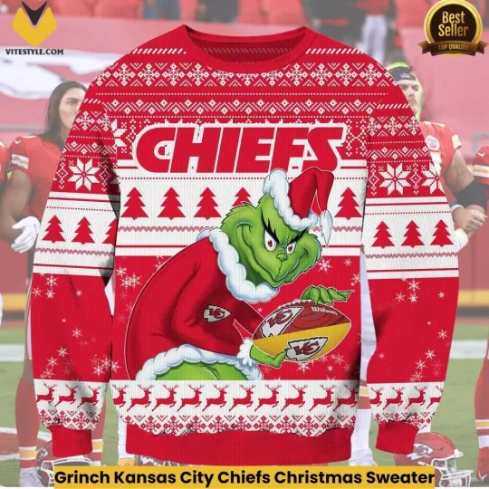 Discover funny character Kanssas City Chief Christmas Ugly Sweater