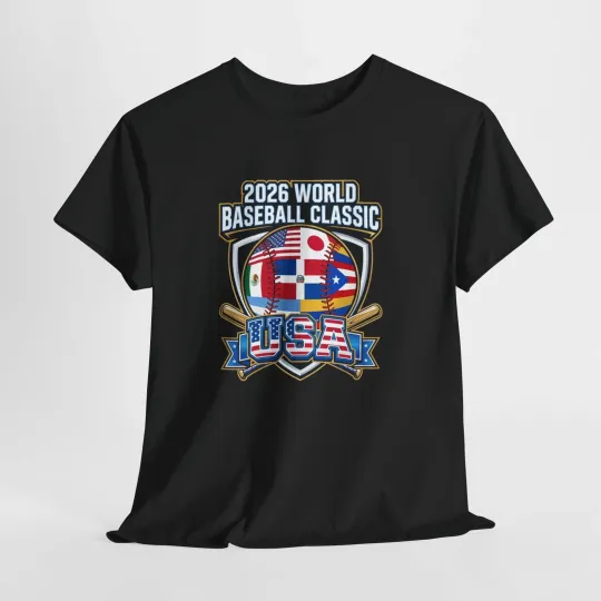 Discover 2026 World Baseball Classic USA Tee | Baseball Logo Shirt