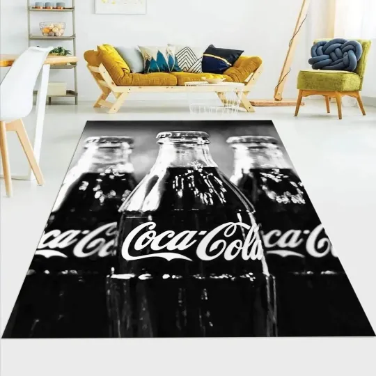Discover Coca Cola Bottle Pattern Rug for Kitchen Home Decor