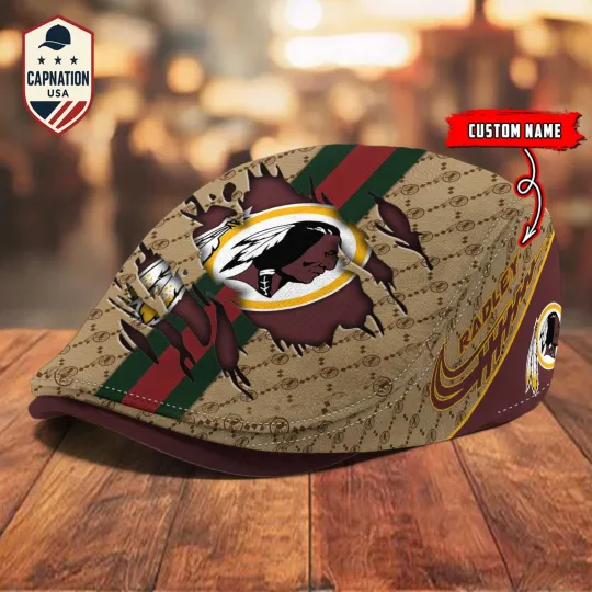 Discover Washington-Redskins Jeff Cap football Newsboy Cap Golf Cap Driving Gift for Men