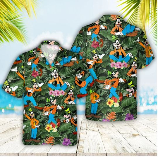 Happy Goofy Disney Summer Hawaiian