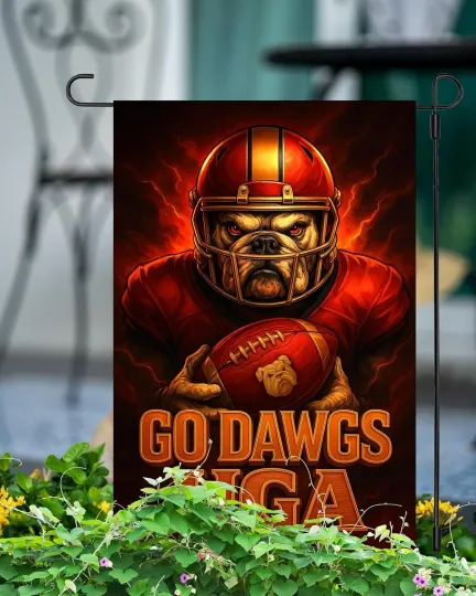 Discover GA bulldogs Garden Flag