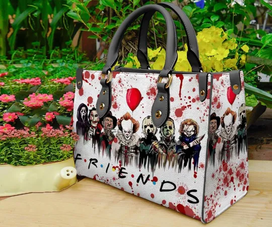 Discover Horror Halloween Leather Handbag, Horror Leather Bag