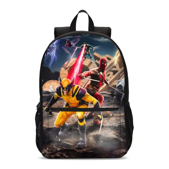 Discover Deadpool Wolverine Movie Students Backpack, School Bag, Back To School Gift