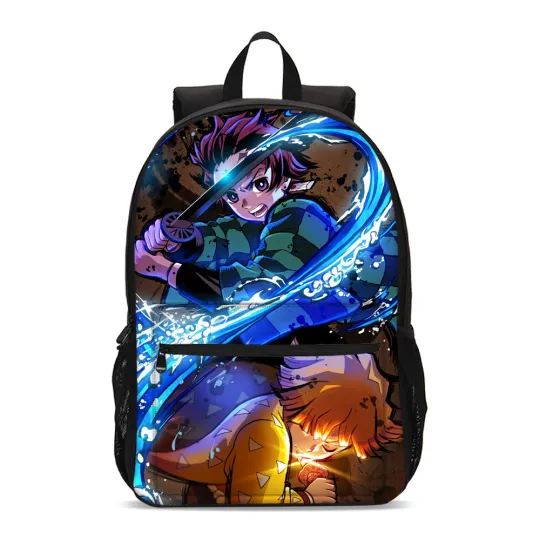 Discover demon Tanjirou Anime Students Backpack, School Bag, Back To School Gift