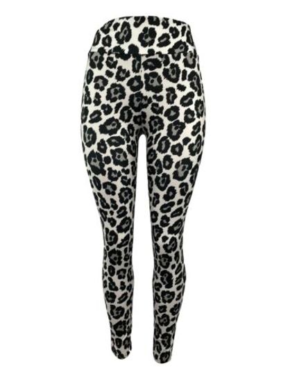 Leopard Print Leggings Grays &