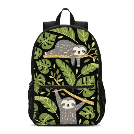 Discover Baby Sloth on Tree Students Backpack, School Bag, Back To School Gift