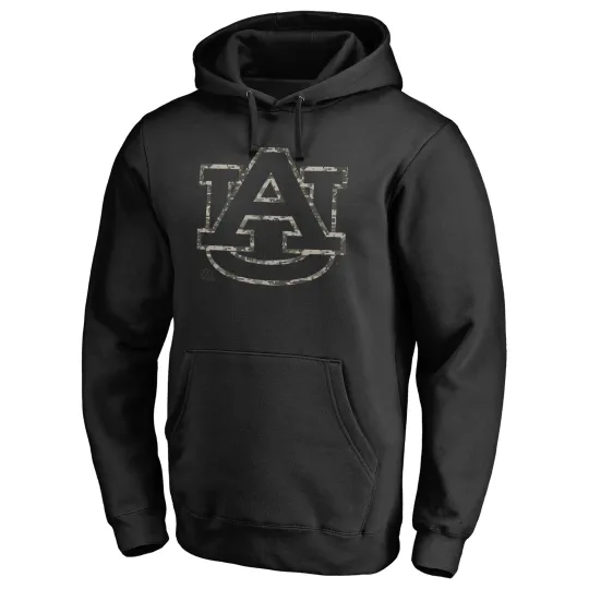 Discover Men's Black Auburn Tigers Camo Hoodie