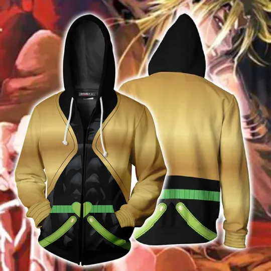 Discover JoJo's Bizarre Adventure Jolyne Cujoh 3D Zip Hoodie for Adults Thin Jacket Coat