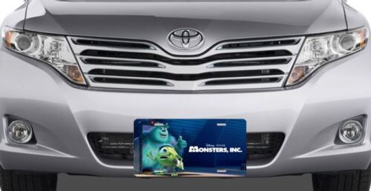 Monsters Inc - Walt Disney License Plate