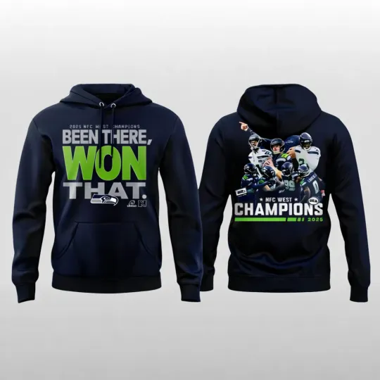 Discover Seattle Seahawks 2025 West Champions Been There Hoodie
