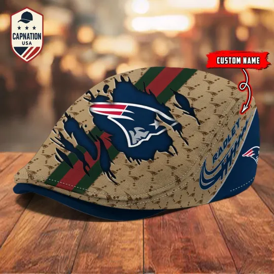 Discover New-England-Patriots Jeff Cap football Newsboy Cap Golf Cap Driving Gift for Men