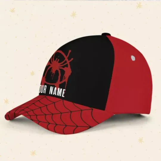Custom Spiderman Miles Suit Logo Cap, Custom Disney Hat, Spiderman Baseball Cap