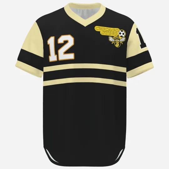 Discover Chicago Sting 1979 Away Soccer Jersey Retro Shirt NASL Granitza 12