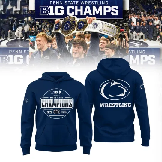 Discover Penn State Wrestling 3D Hoodie - 2026 Big Ten Championship Shirt