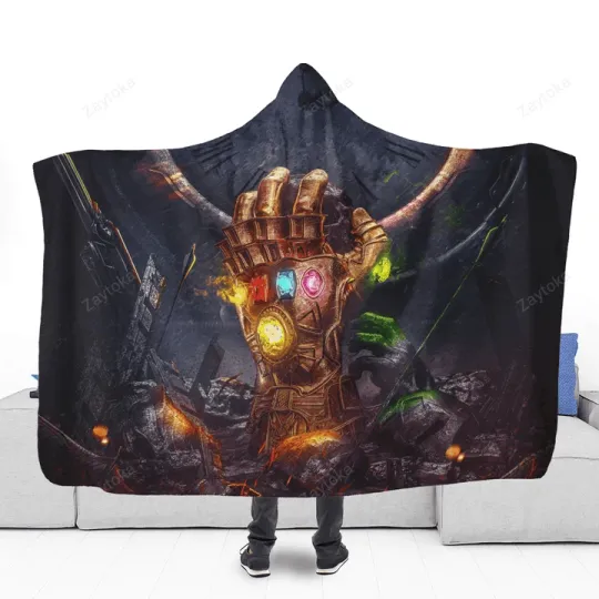Discover Hooded Blanket Cozy Throw Superhero Style High Quality