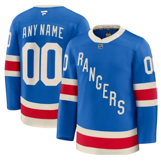 Discover Men's Rangers Blue Centennial 2025 Stitched Limited Hockey Jersey