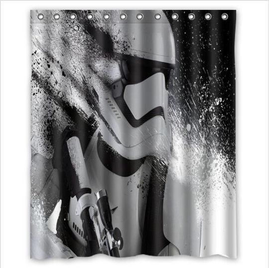 Star Wars Stormtrooper Disney Shower Curtain, Disney Bathroom Decor
