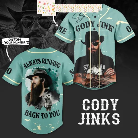 Discover Cody Jinks Always Running Back To You Personalized Baseball Jersey