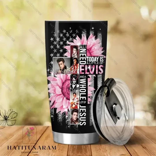 Discover Elvis Presley Tumbler, Elvis Coffee Tumbler, Personalized Tumbler Gift