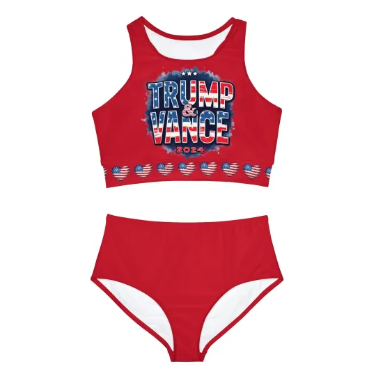 Discover Trump & Vance 2024 Sporty Two-Piece Bikini Set