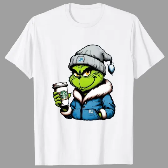 Discover Detroit Lions funny character Drink Football Team T-Shirt, Gift for Fan