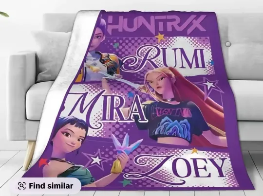 Discover HUNTRIX K-pop Demon Hunters Blanket