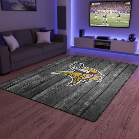 Discover Minnesota Vikings Football Team Rug, Living Room Bed Decor