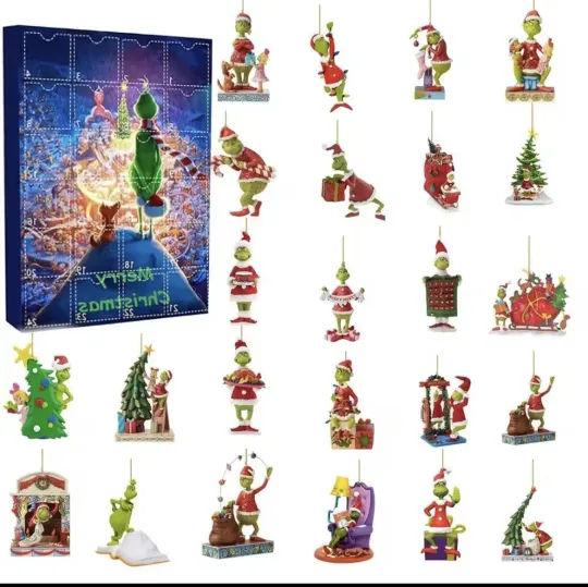 Discover Acrylic Advent Calendar Blind Box Christmas Calendar with Funny Character Gift Box for Kids & Adults