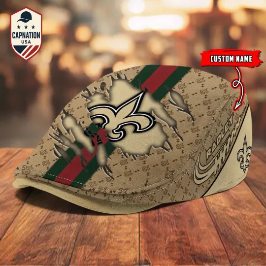 Discover New-Orleans-Saints Jeff Cap football Newsboy Cap Golf Cap Driving Gift for Men