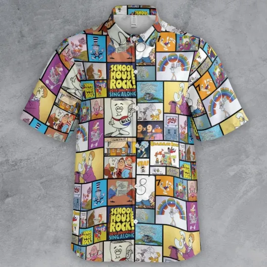 Discover Schoolhouse Rock Retro Button Down Shirt