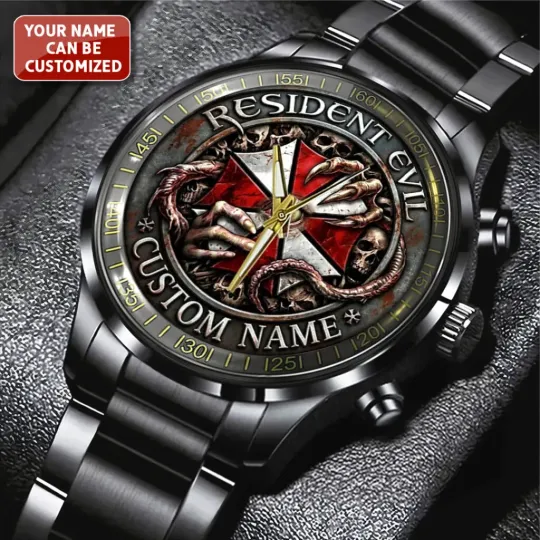 Discover Resident Evil Black Stainless Steel Watch