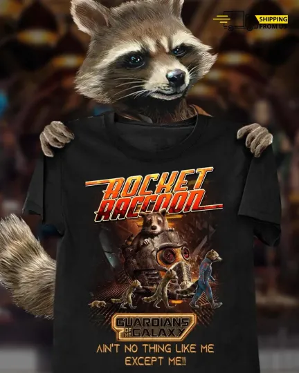 Discover Rocket Raccoon Guardians of the Galaxy T-Shirt Men