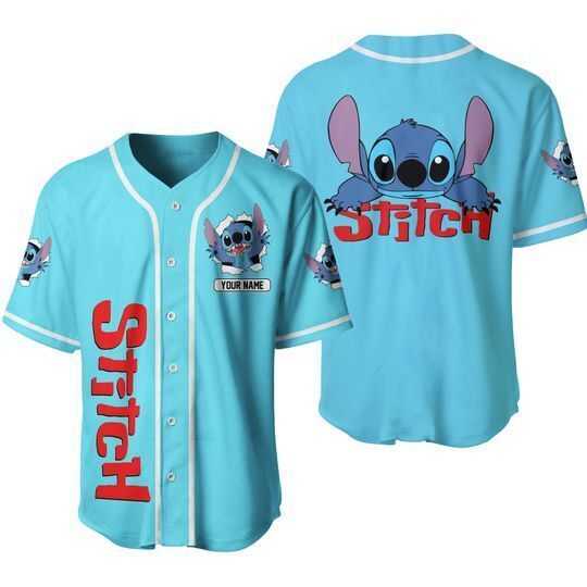 Stitch Baseball Jersey Stitch  Baseball Jersey