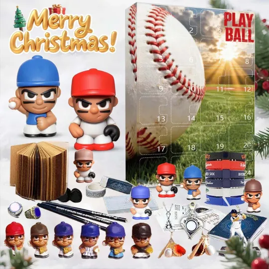 Discover Advent Calendar Teenymates 2025 Baseball Figurines 2D Blind Box Christmas Gifts